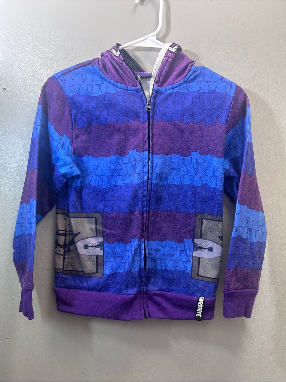Fortnite Kids' Purple & Blue Zip-Up Hoodie